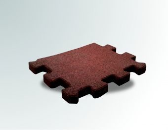 Piastrella puzzle antitrauma rossa 50x100 sp 4cm ( hic 1,20 )