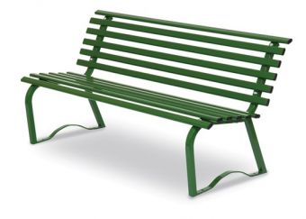 Panchina Universale cm. 150, colore Verde. Ideale per ampi giardini e luoghi pubblici.